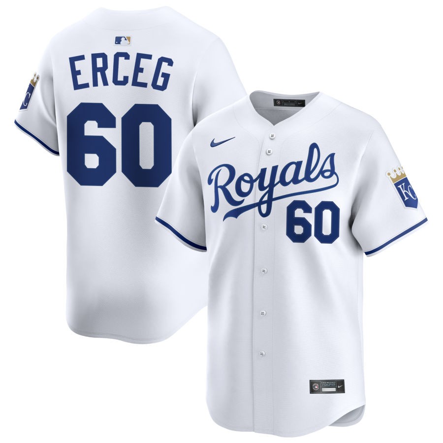 Steven Cruz Men's Nike White Kansas City Royals Home Limited Custom Jersey