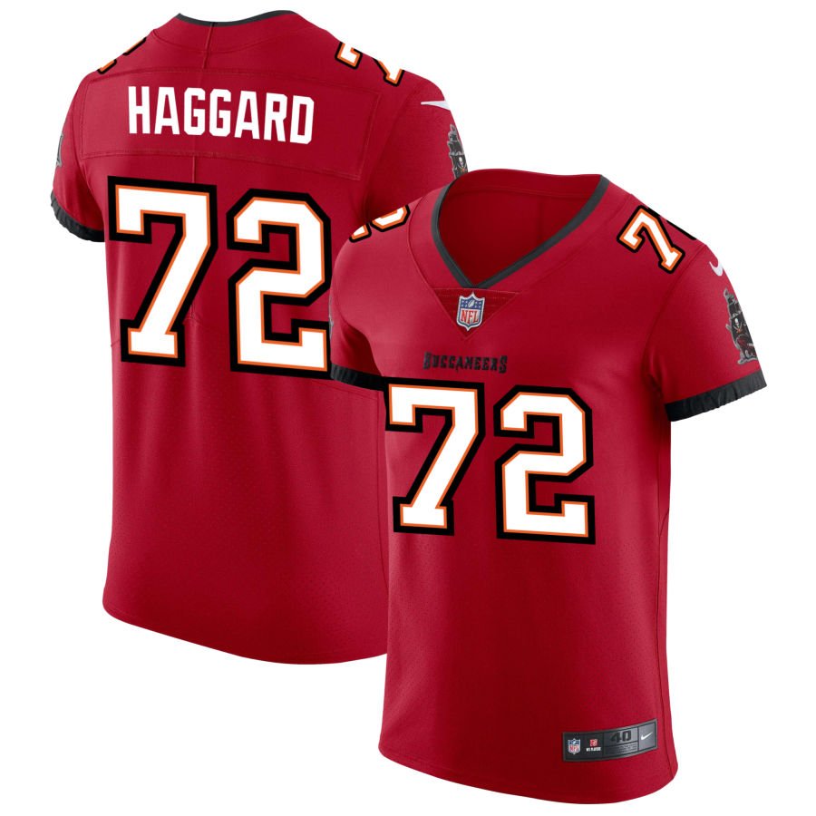 Luke Haggard Men's Nike Red Tampa Bay Buccaneers Vapor Elite Custom Jersey