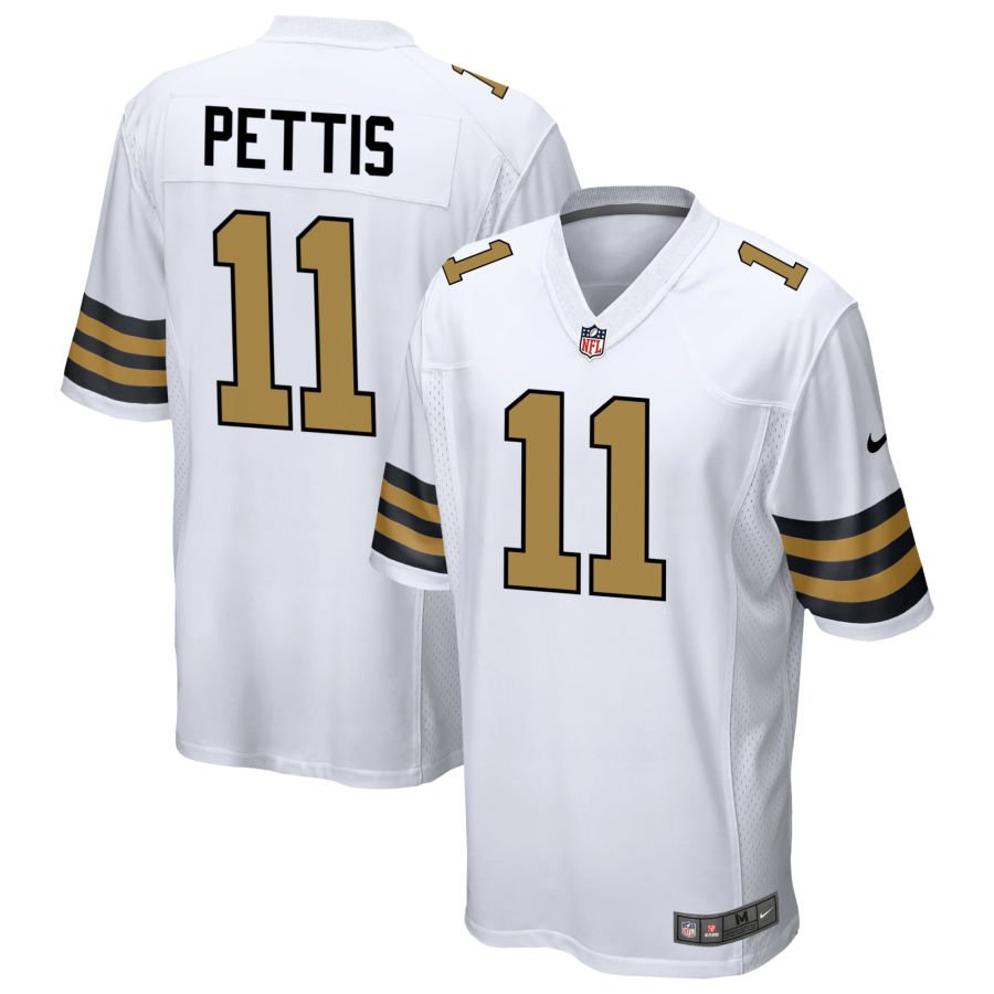 Dante Pettis Men's Nike  White New Orleans Saints Alternate Custom Game Jersey