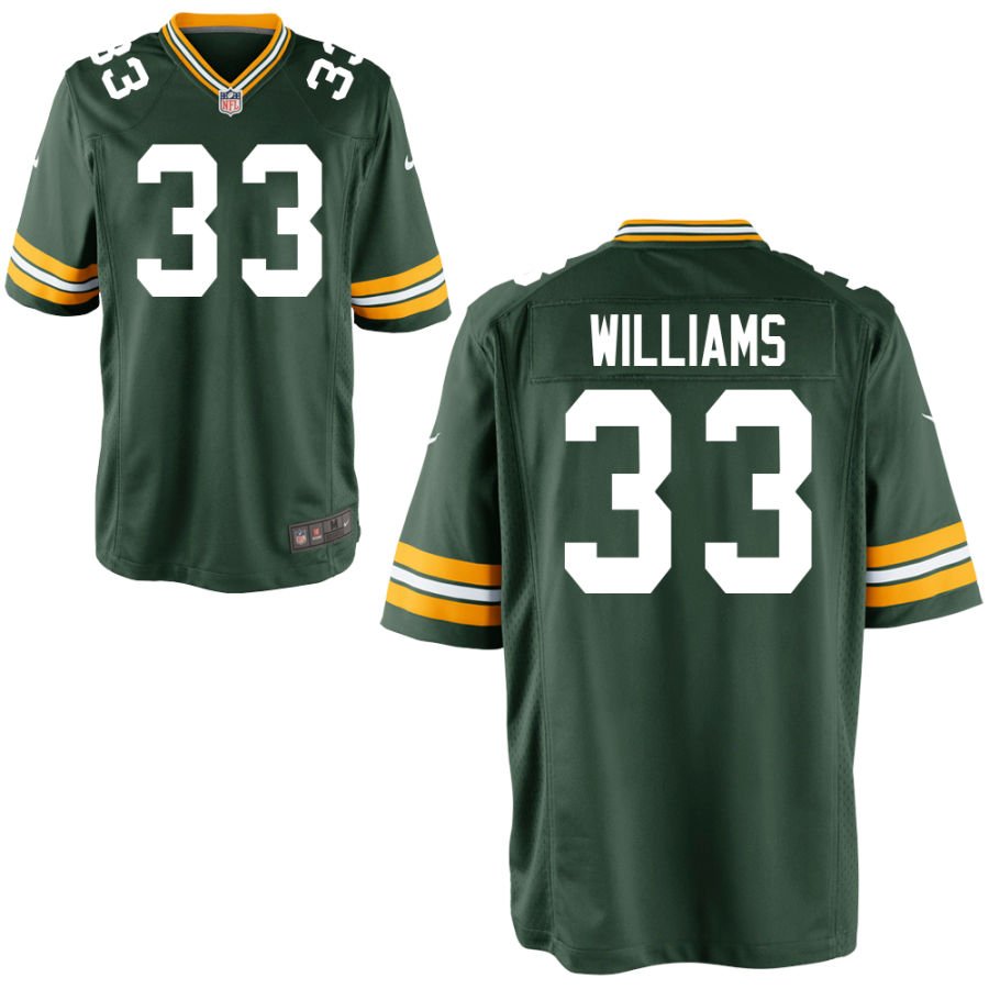 Evan Williams Youth Nike Green Green Bay Packers Custom Game Jersey