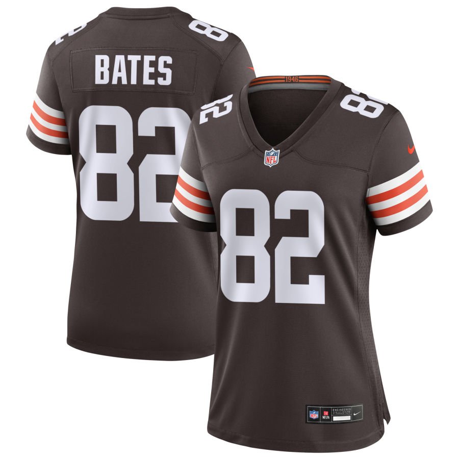 Brenden Bates Women's Nike Cleveland Browns Brown Custom Game Jersey