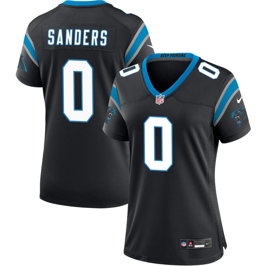 Ja'Tavion Sanders Women's Nike Black Carolina Panthers Custom Game Jersey
