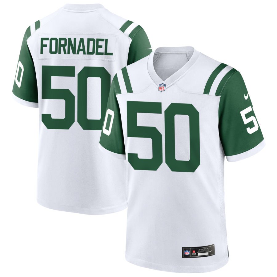 Liam Fornadel Men's Nike White New York Jets Classic Alternate Custom Replica Jersey
