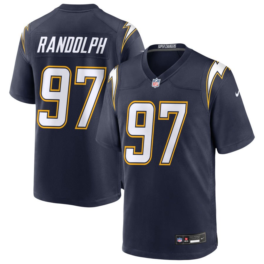 Garmon Randolph Men's Nike Navy Los Angeles Chargers Alternate Super Chargers Game Custom Jersey