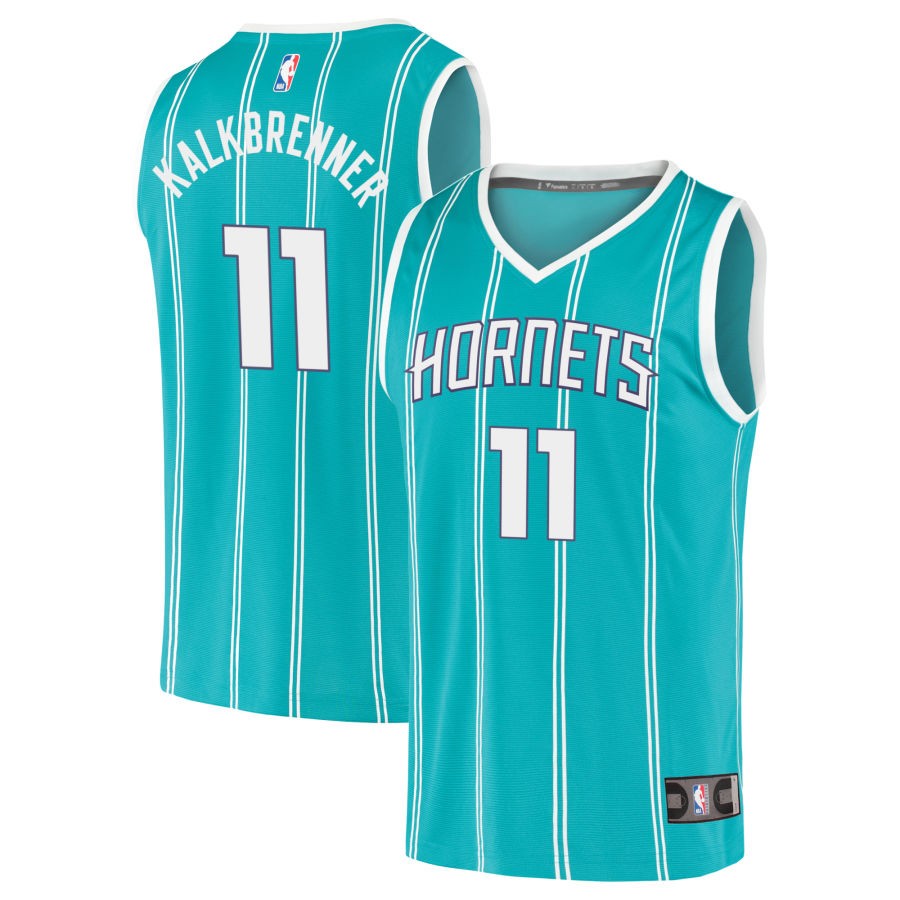 Ryan Kalkbrenner Men's Fanatics Teal Charlotte Hornets Fast Break Replica Custom Jersey - Icon Edition