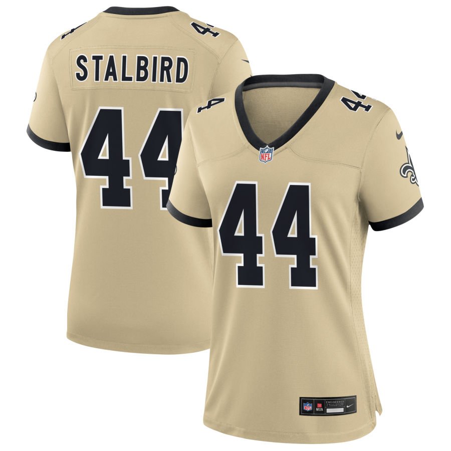 Isaiah Stalbird Women's Nike  Gold New Orleans Saints Gameday Golds Alternate Custom Game Jersey