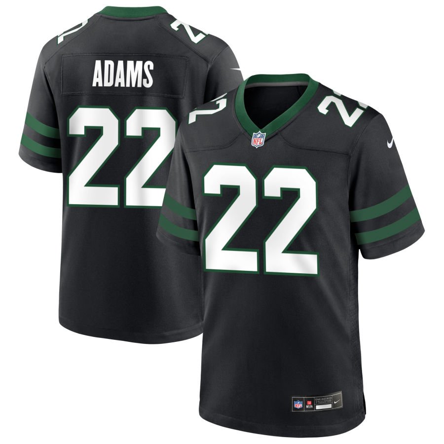 Tony Adams Men's Nike  Legacy Black New York Jets Alternate Custom Game Jersey