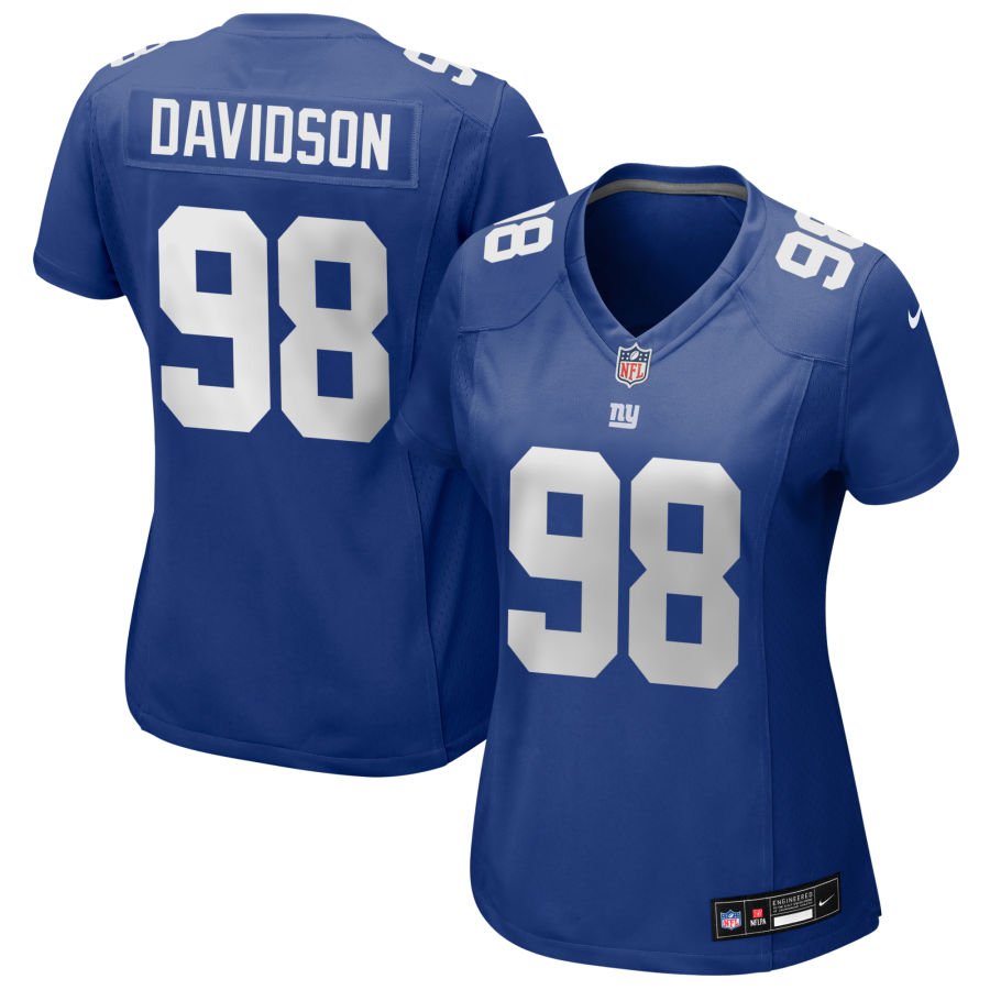 D.J. Davidson Women's Nike Royal New York Giants Custom Jersey
