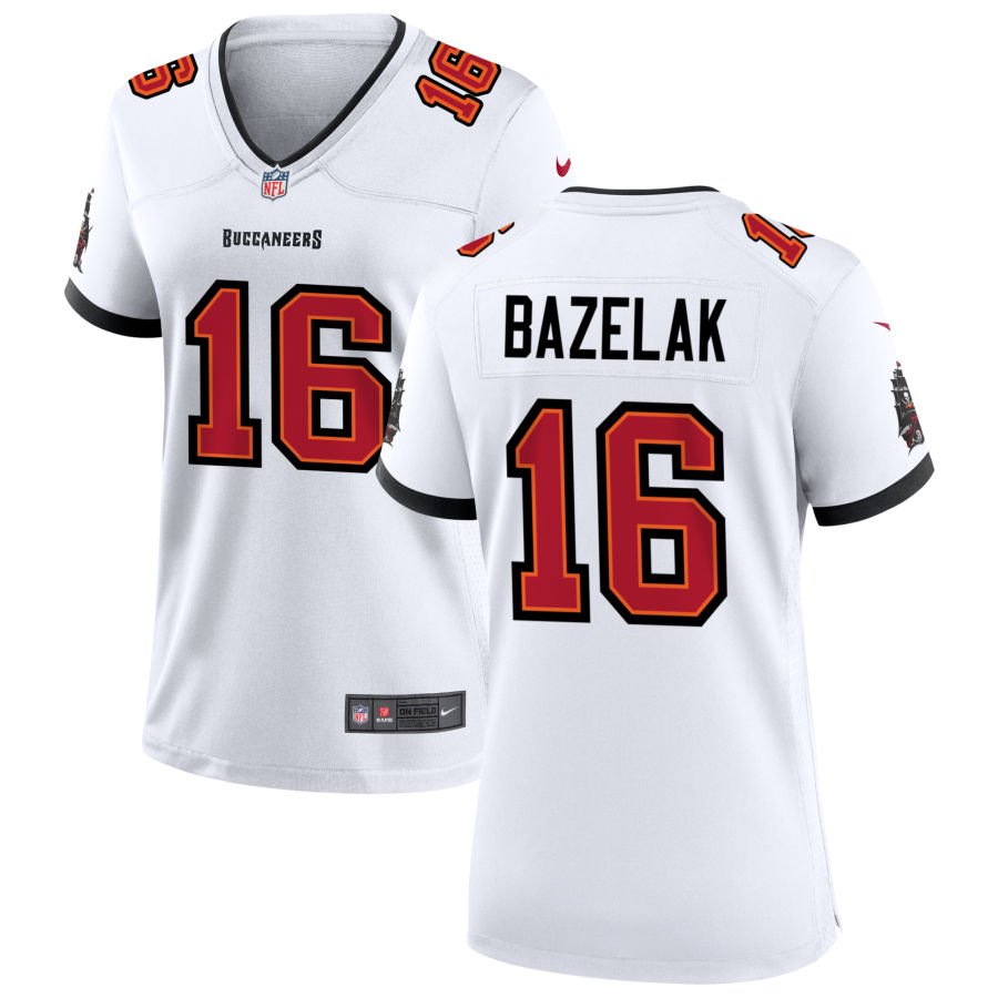 Connor Bazelak Women's Nike Tampa Bay Buccaneers White Custom Game Jersey