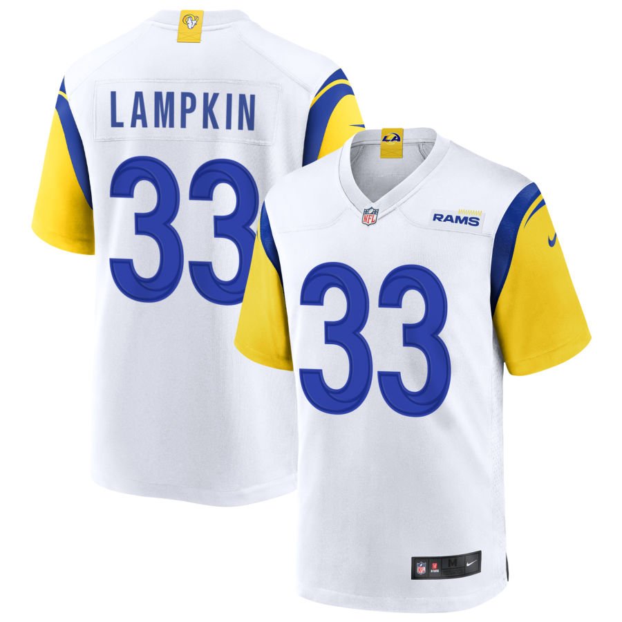 Cam Lampkin Men's Nike White Los Angeles Rams Alternate Custom Jersey
