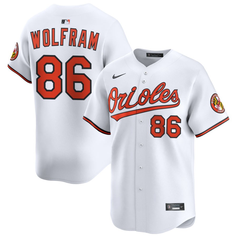Zach Eflin Youth Nike  White Baltimore Orioles Home Custom Limited Jersey