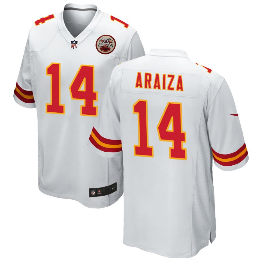 Matt Araiza Men's Nike White Kansas City Chiefs Custom Game Jersey
