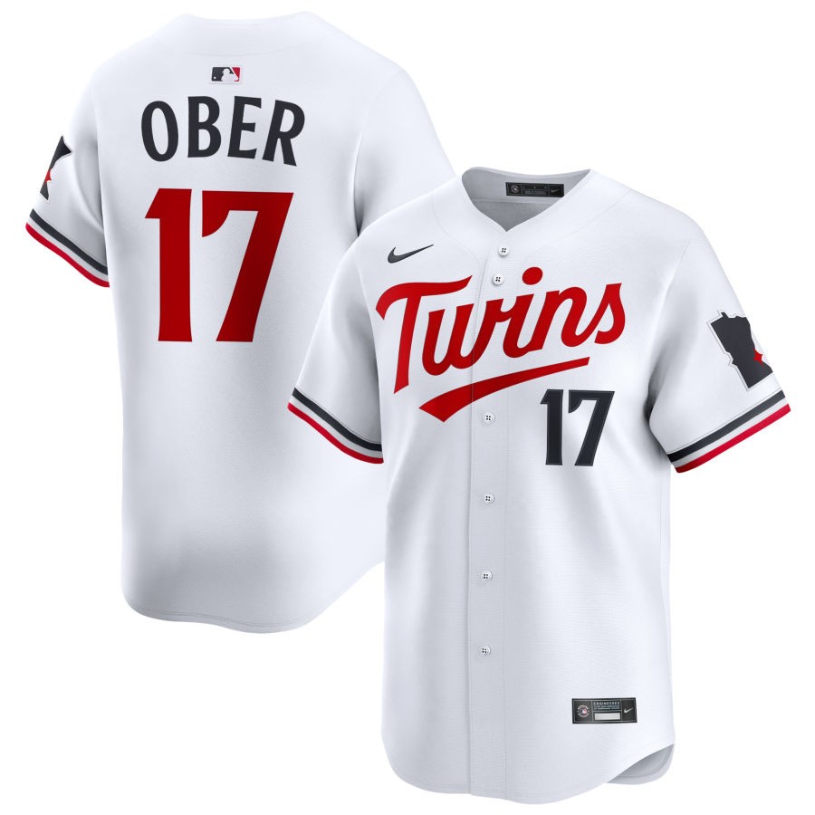 Emmanuel Rodriguez Men's Nike White Minnesota Twins Home Limited Custom Jersey