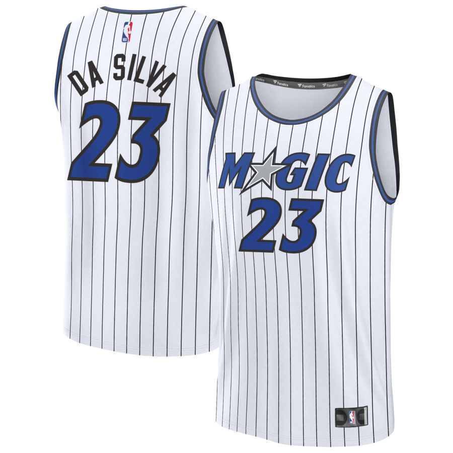 Tristan da Silva Youth Fanatics White Orlando Magic Fast Break Replica Custom Jersey - Association Edition