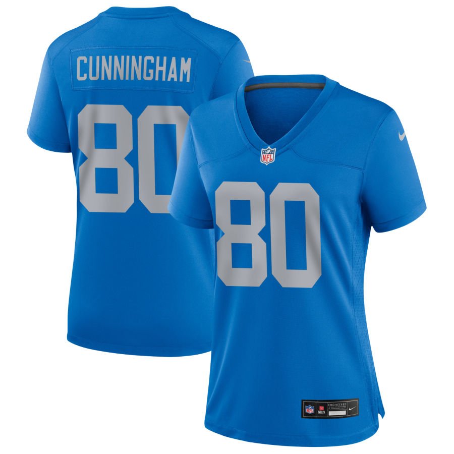 Malik Cunningham Women's Nike Blue Detroit Lions Alternate Custom Game Jersey