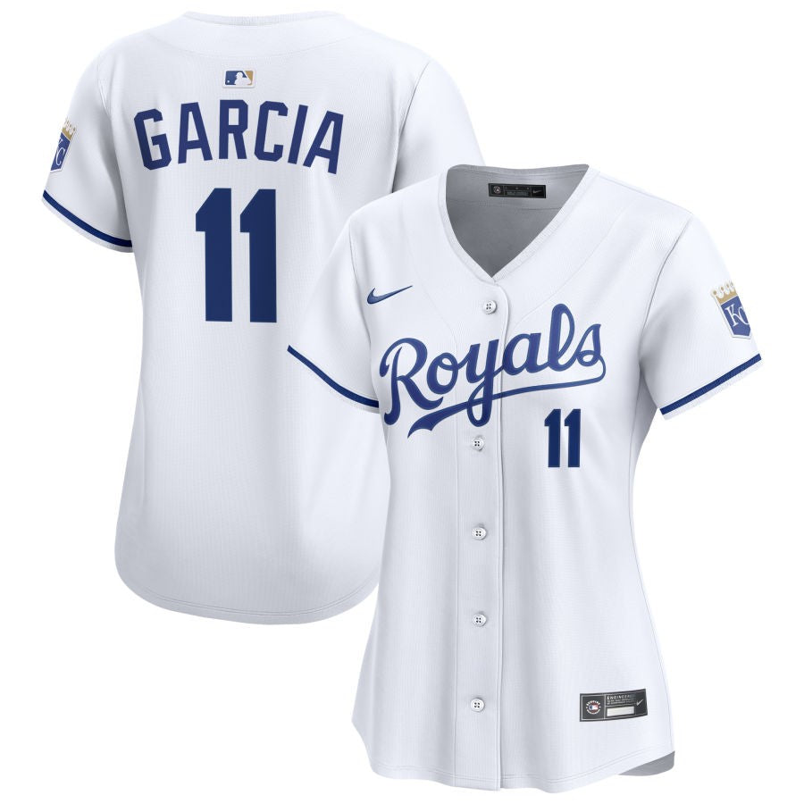 Isaac Collins Women's Nike  White Kansas City Royals Home Limited Custom Jersey