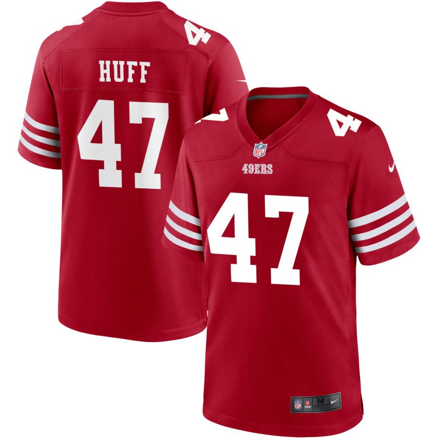 Bryce Huff Youth Nike Scarlet San Francisco 49ers Game Custom Jersey