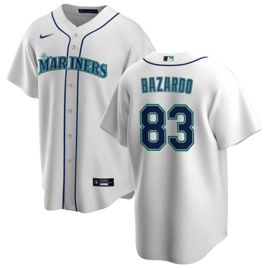 George Kirby Men's Nike White Seattle Mariners Home Replica Custom Jersey