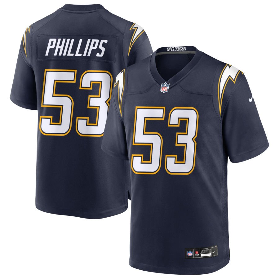 Del'Shawn Phillips Men's Nike Navy Los Angeles Chargers Alternate Super Chargers Game Custom Jersey