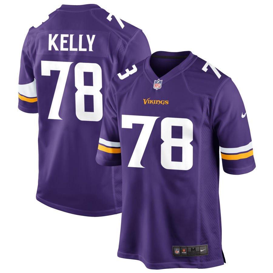 Ryan Kelly Men's Nike Purple Minnesota Vikings Custom Game Jersey