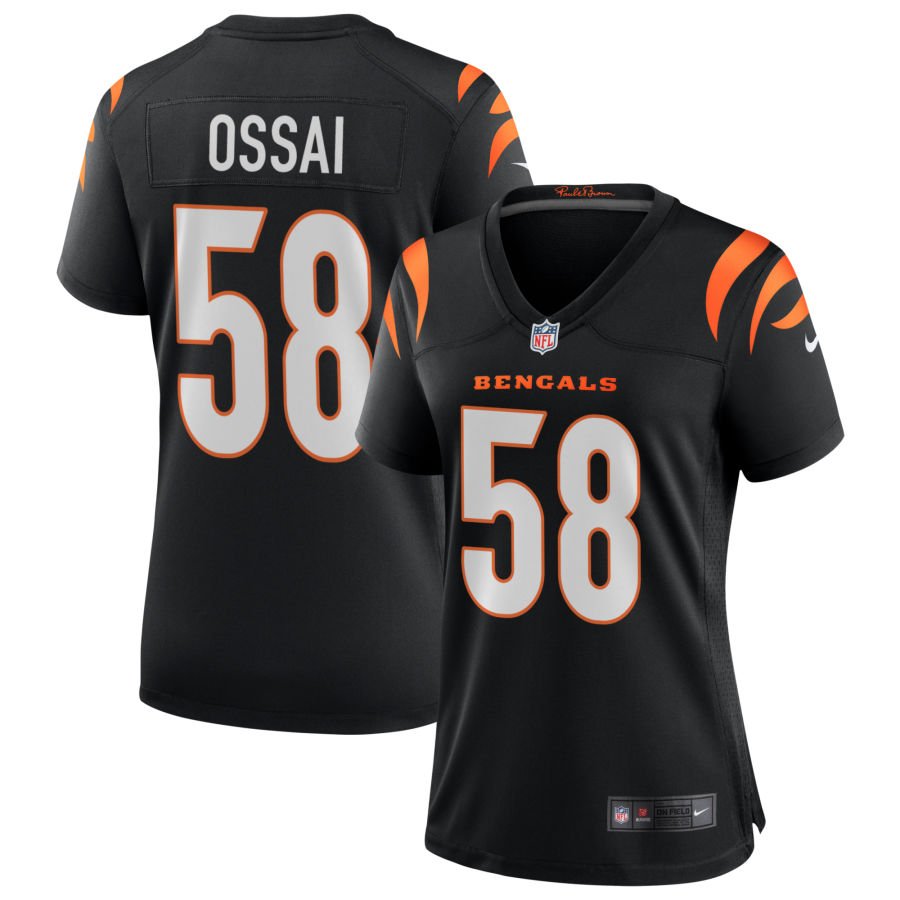 Joseph Ossai Women's Nike Black Cincinnati Bengals Game Custom Jersey