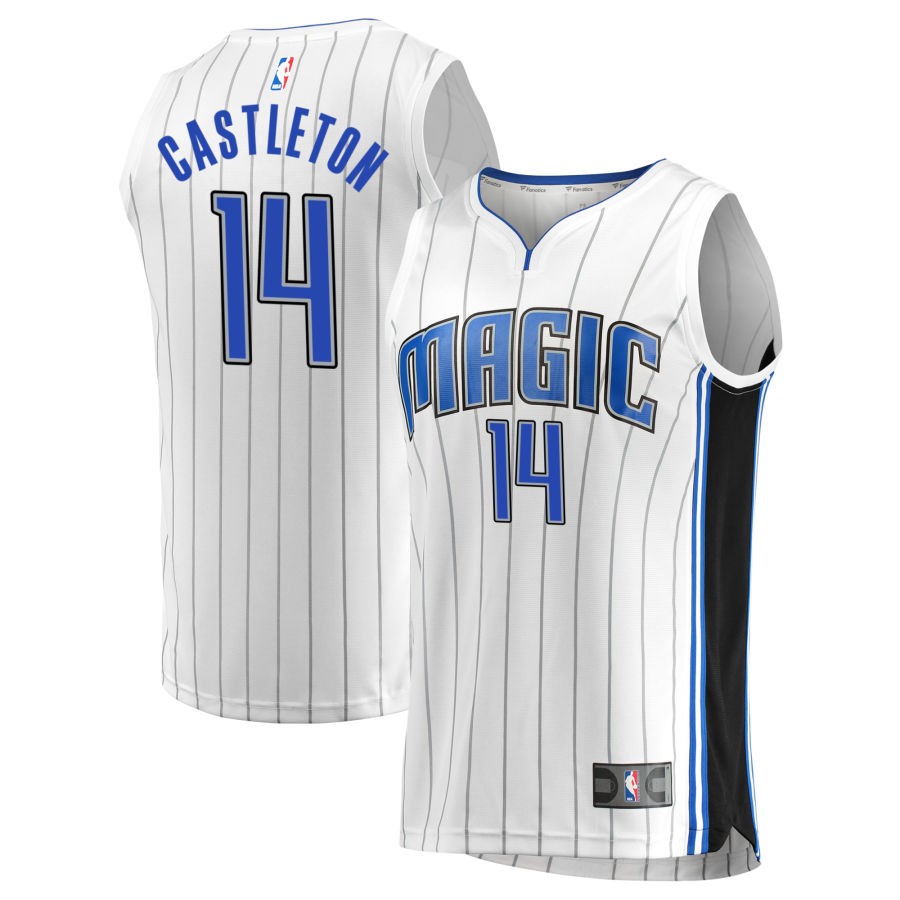 Colin Castleton Men's Fanatics White Orlando Magic Fast Break Custom Replica Jersey - Association Edition