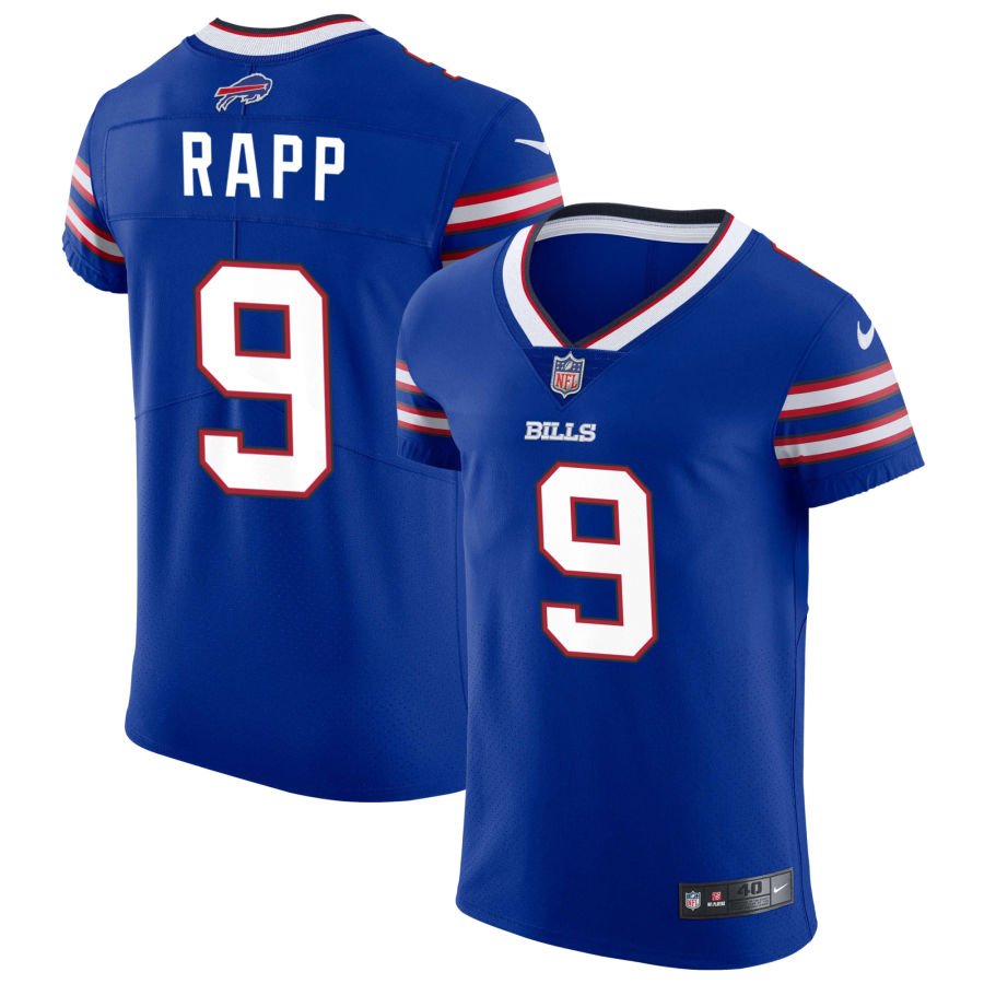 Taylor Rapp Men's Nike Royal Buffalo Bills Vapor Elite Custom Jersey