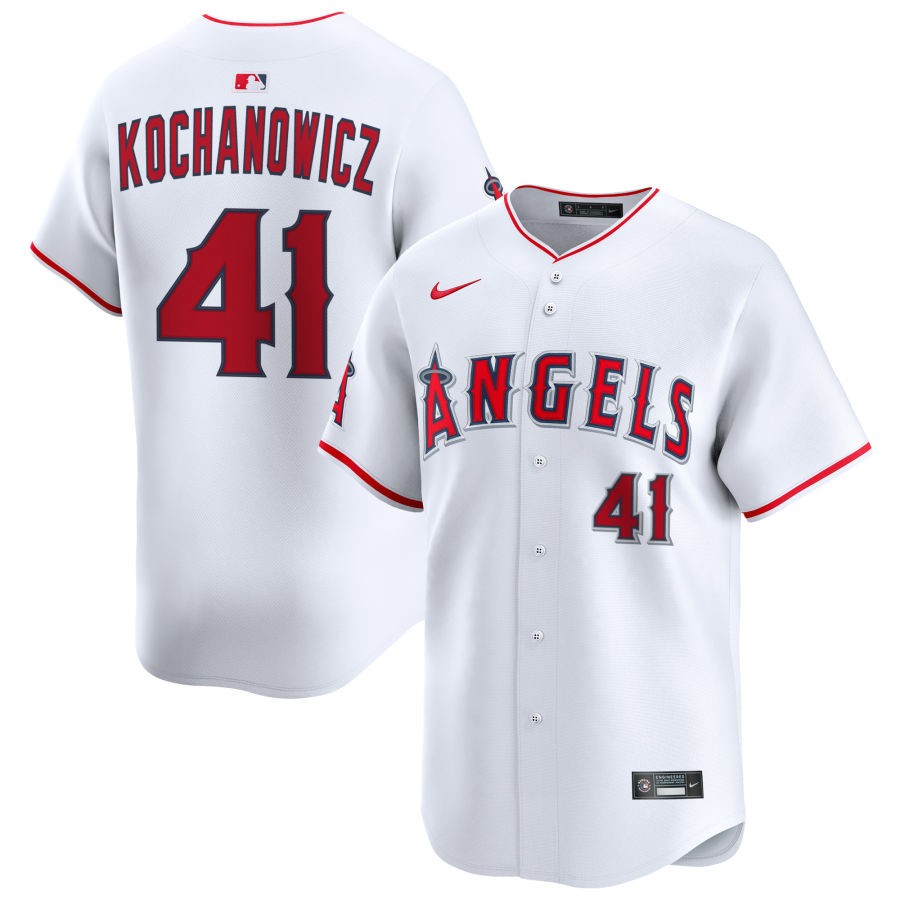 Vaughn Grissom Men's Nike White Los Angeles Angels Home Limited Custom Jersey