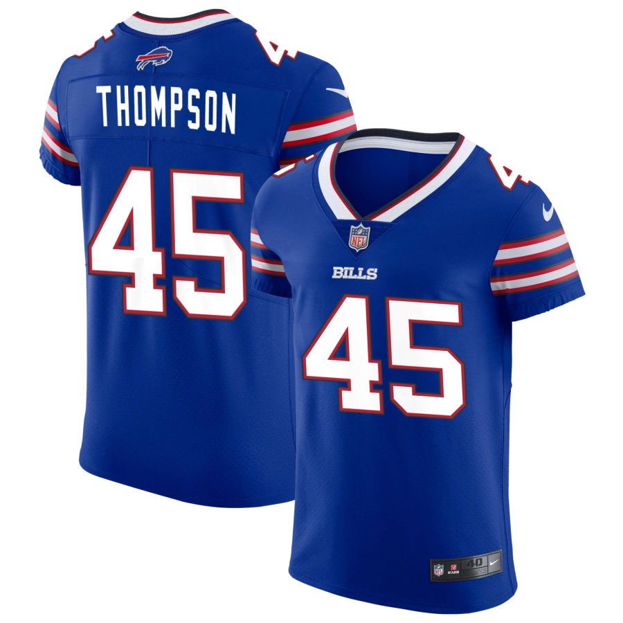Shaq Thompson Men's Nike Royal Buffalo Bills Vapor Elite Custom Jersey