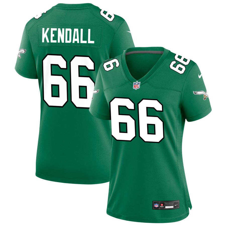 Drew Kendall Women's Nike Kelly Green Philadelphia Eagles Alternate Custom Game Jersey