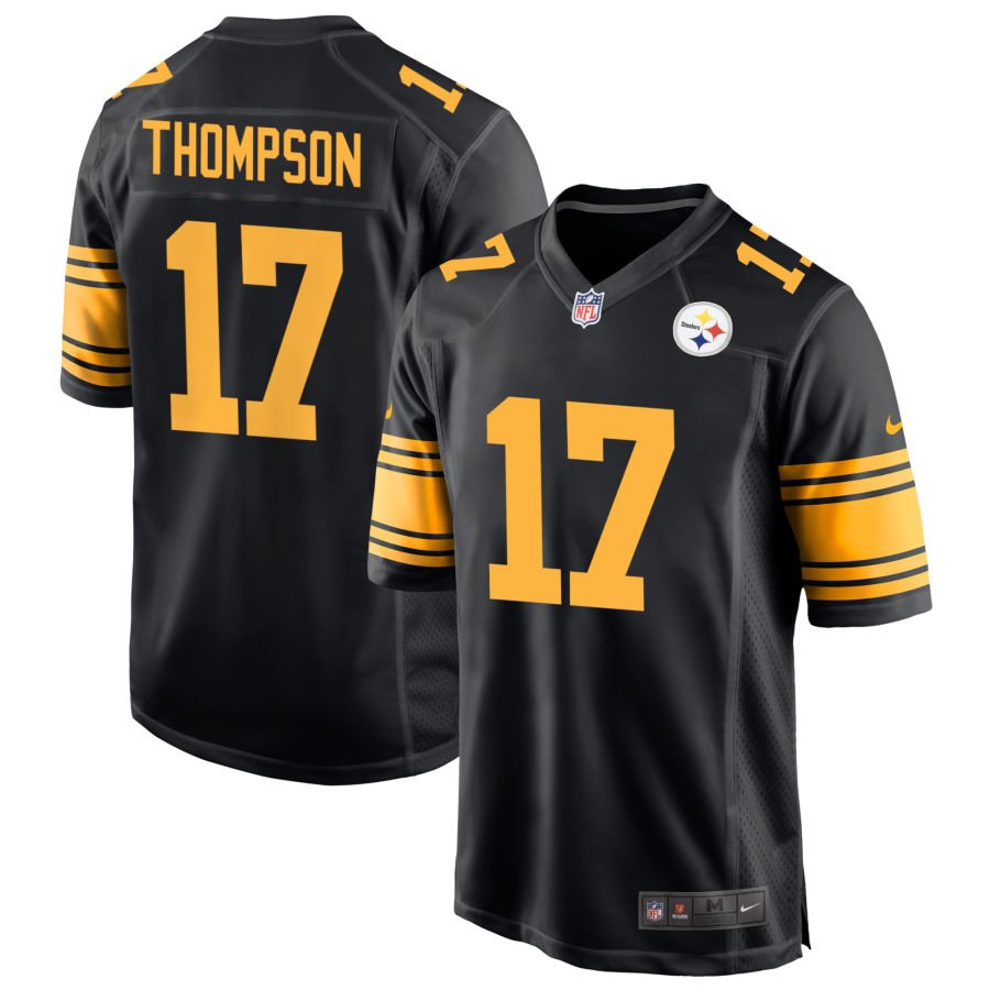 Skylar Thompson Men's Nike  Black Pittsburgh Steelers Alternate Custom Game Jersey