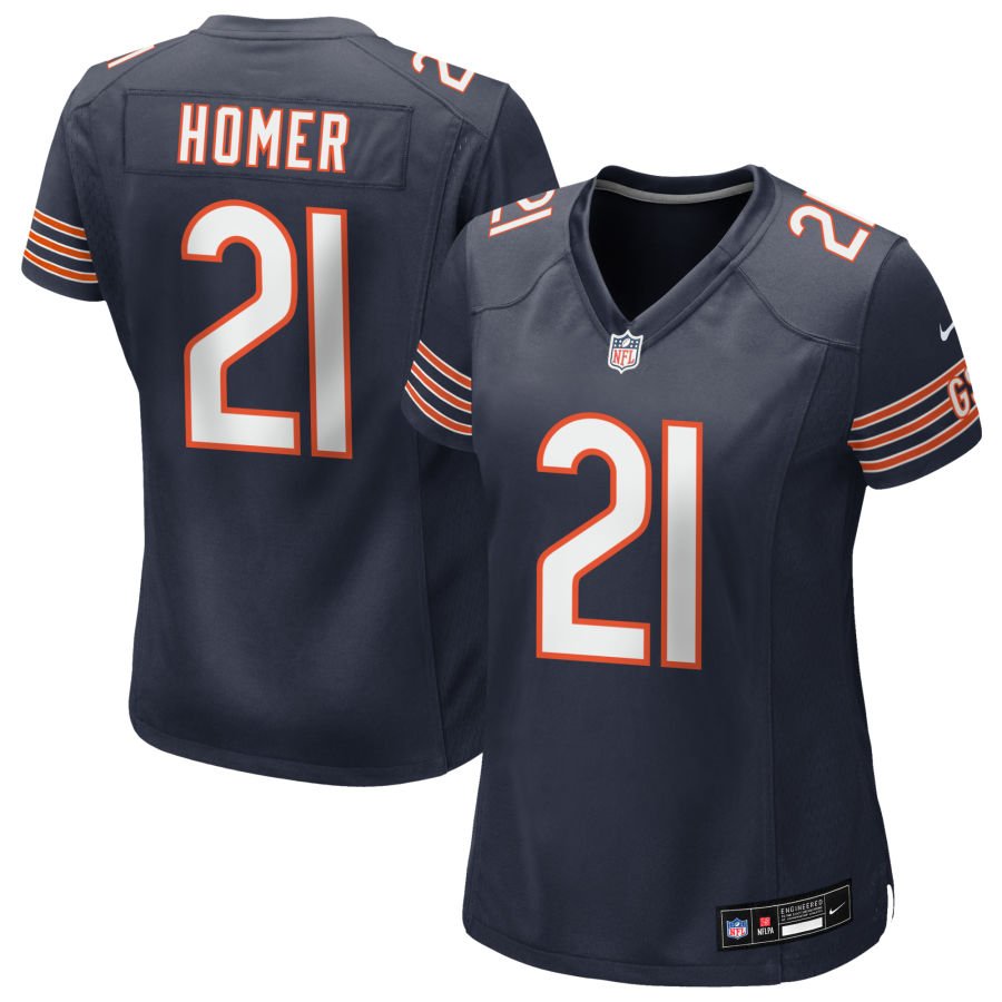 Travis Homer Women's Nike Navy Chicago Bears Custom Game Jersey