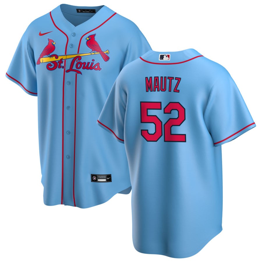 Ryne Stanek Men's Nike Light Blue St. Louis Cardinals Alternate Replica Custom Jersey