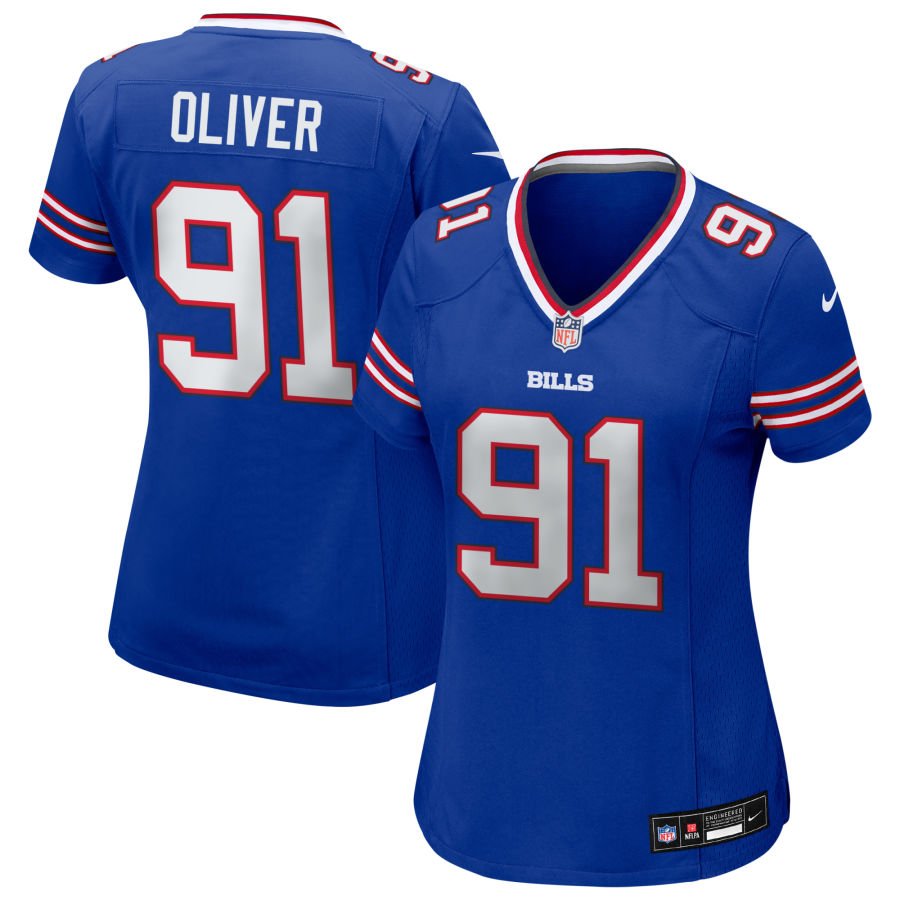 Ed Oliver Women's Nike Royal Buffalo Bills Custom Game Jersey