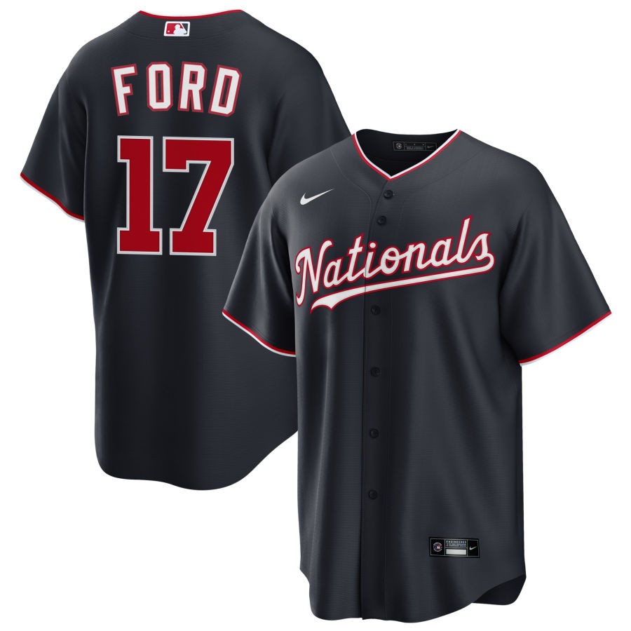 Jake Irvin Men's Nike  Navy Washington Nationals Alternate Custom Replica Jersey