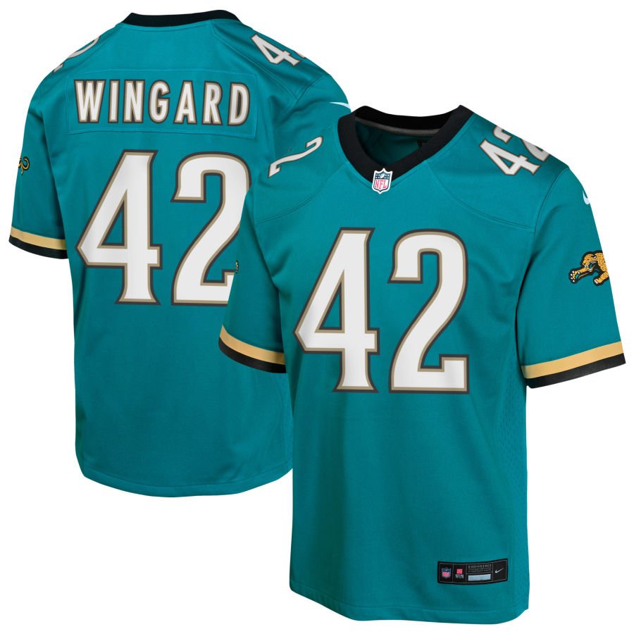Andrew Wingard Youth Nike Teal Jacksonville Jaguars Prowler Throwback Custom Game Jersey