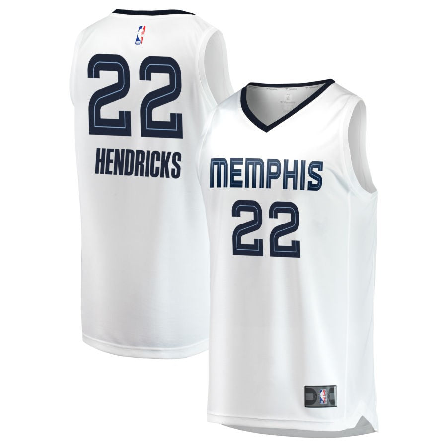 Taylor Hendricks Youth Fanatics  White Memphis Grizzlies Fast Break Replica Custom Jersey - Association Edition