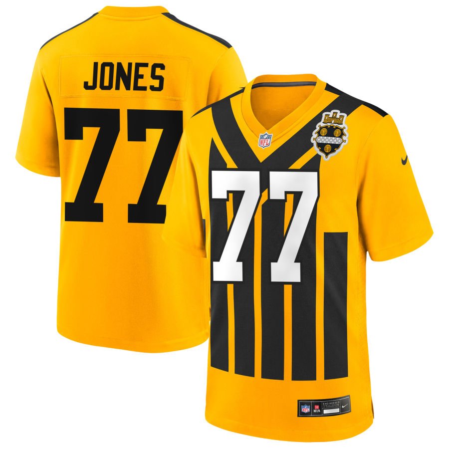 Broderick Jones Youth Nike Gold Pittsburgh Steelers Alternate 1933 Throwback Game Custom Jersey
