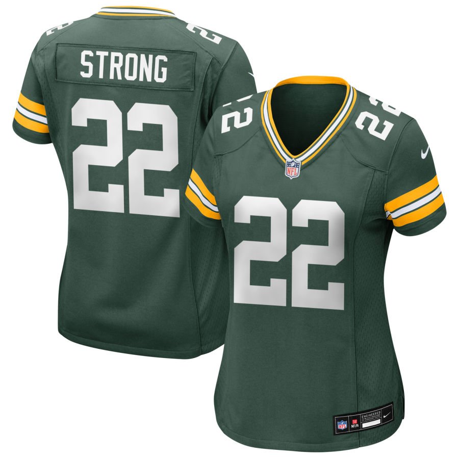 Pierre Strong Women's Nike Green Green Bay Packers Custom Game Jersey