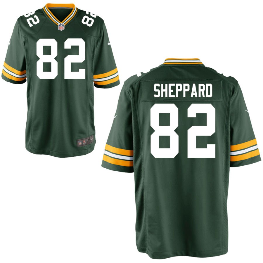 Will Sheppard Youth Nike Green Green Bay Packers Custom Game Jersey