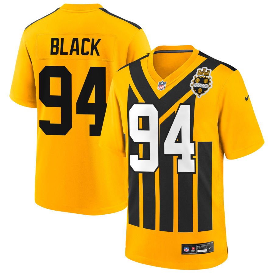 Yahya Black Men's Nike Gold Pittsburgh Steelers Alternate 1933 Throwback Game Custom Jersey