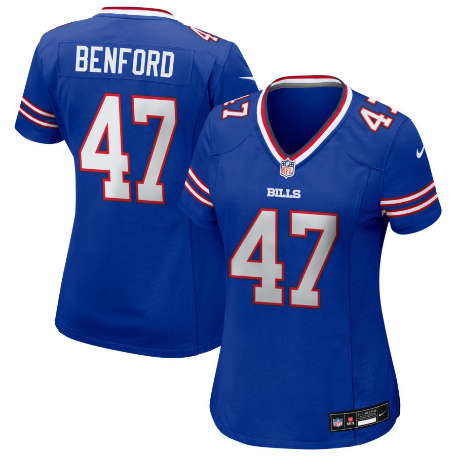 Christian Benford Women's Nike Royal Buffalo Bills Custom Game Jersey