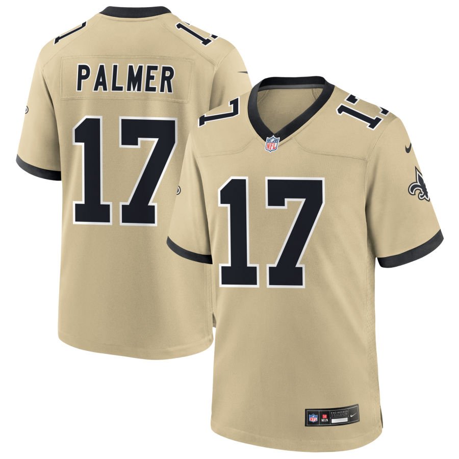 Trey Palmer Men's Nike  Gold New Orleans Saints Gameday Golds Alternate Custom Game Jersey