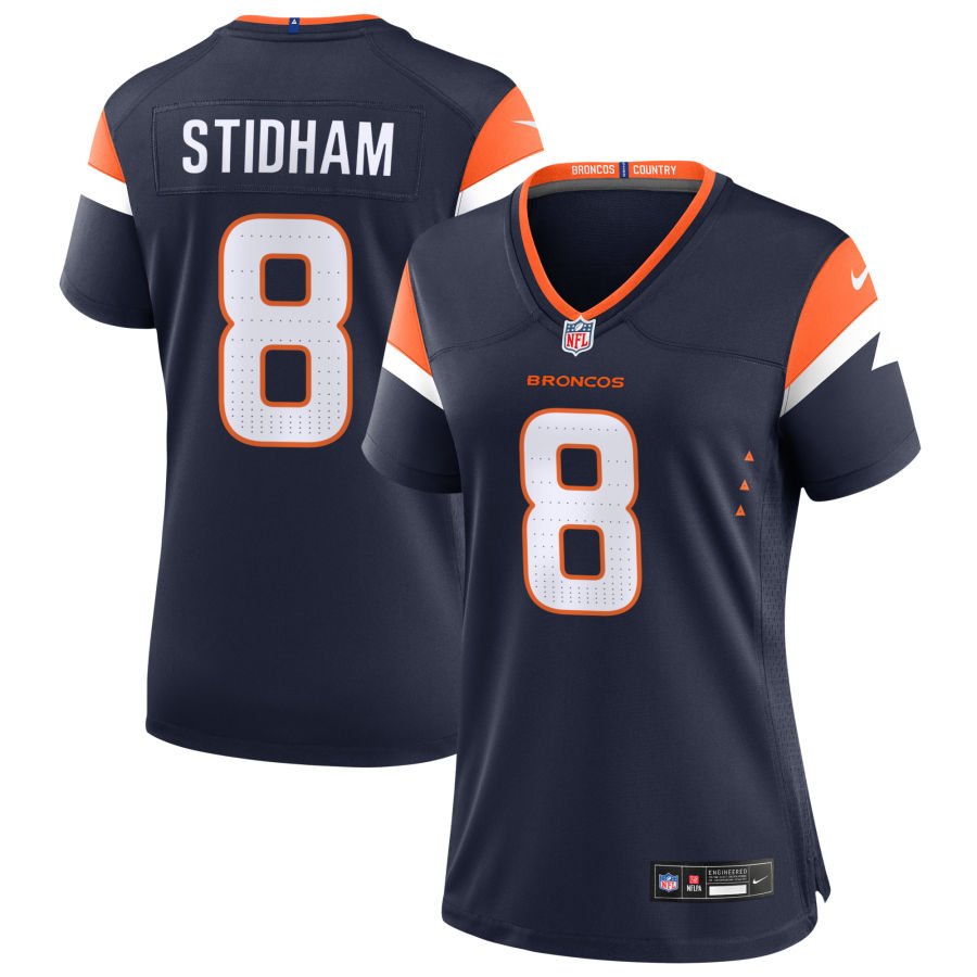 Jarrett Stidham Women's Nike Navy Denver Broncos Alternate Custom Game Jersey