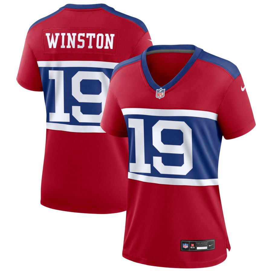 Jameis Winston Women's Nike  Century Red New York Giants Alternate Game Custom Jersey