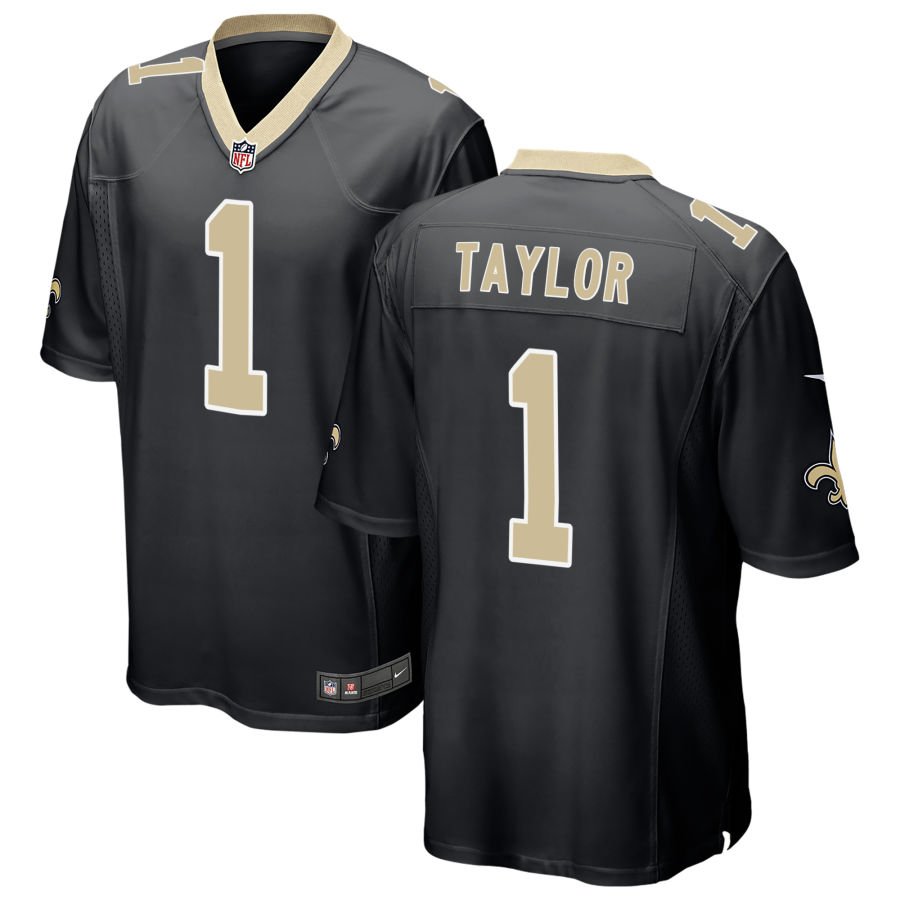 Alontae Taylor Men's Nike Black New Orleans Saints Custom Game Jersey