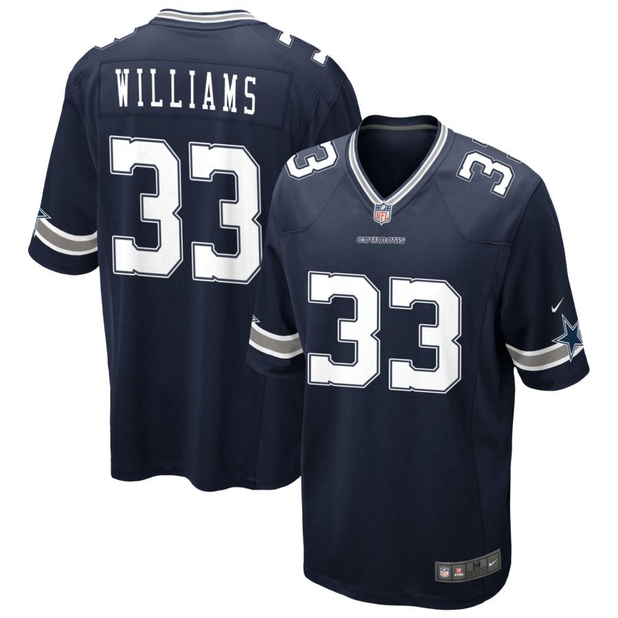 Javonte Williams Men's Nike Navy Dallas Cowboys Custom Game Jersey