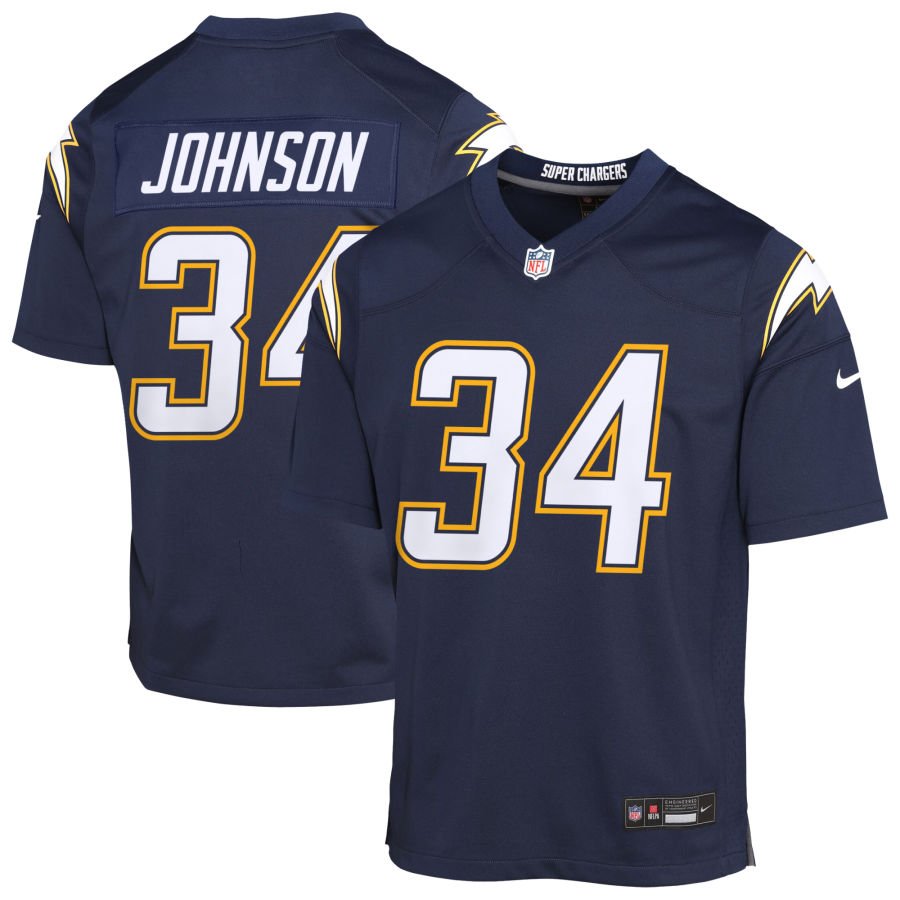 Amar Johnson Youth Nike Navy Los Angeles Chargers Alternate Super Chargers Game Custom Jersey