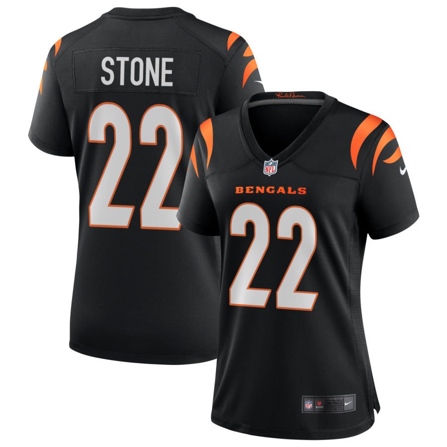 Geno Stone Women's Nike Black Cincinnati Bengals Game Custom Jersey