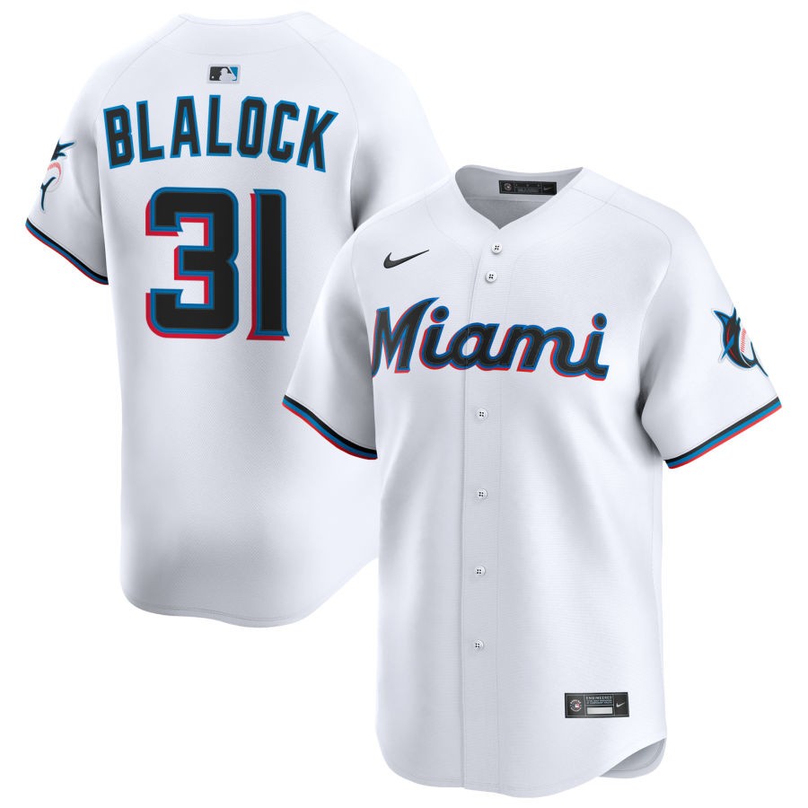 William Kempner Men's Nike White Miami Marlins Home Limited Custom Jersey